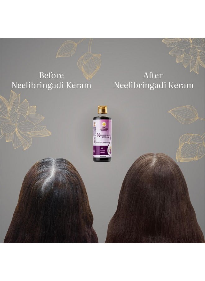 Kerala Ayurveda - Kerala Ayurveda Neelibringadi Keram Ayurvedic Hair Oil - Triple Care Formula - Minimizes Hair Fall and Dandruff | Rebalances Scalp for rich, lustrous hair | Improves Hair Growth, Nourishes Hair Follicles| 200ml Pack of 3 - Image 1