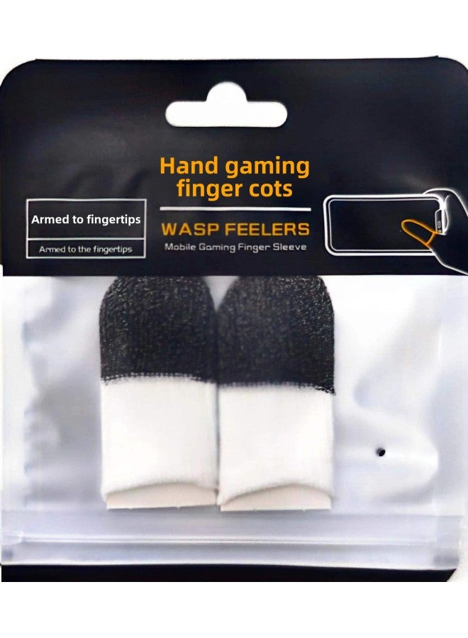 Snow Game Finger Coat E-Sports Fashion Cool Ultra-thin Breathable Double Color Finger Coat Chicken Finger Coat Artifact-Product Color:silver Black And White  - Image 1