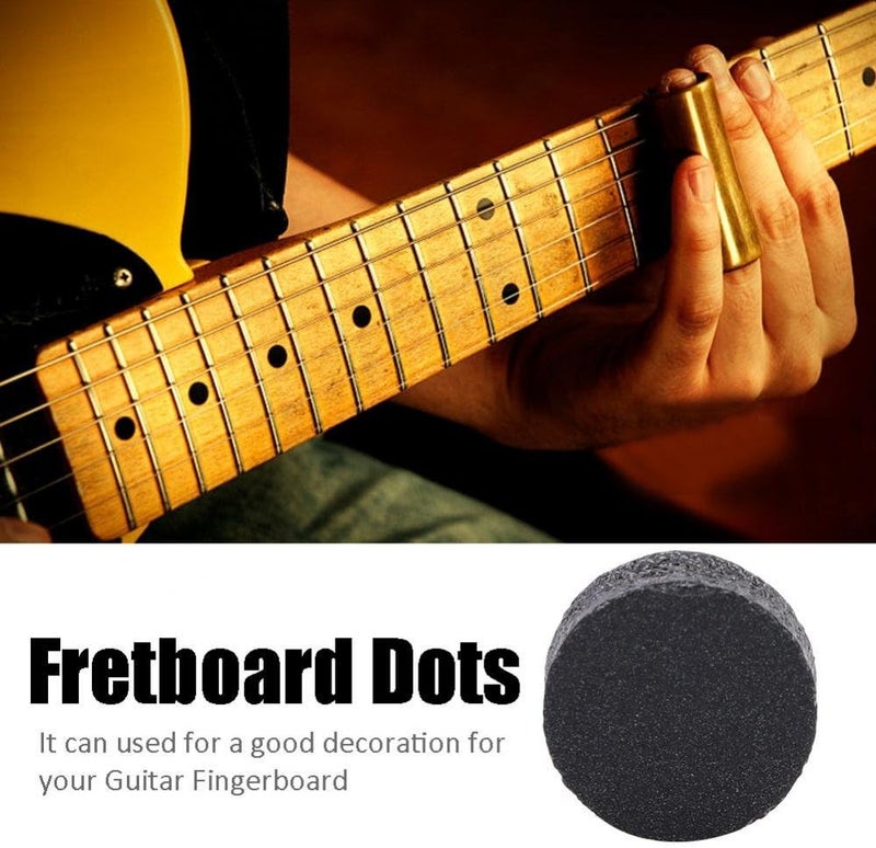 Dilwe Fingerboard Dots, 100Pcs Inlay Dot Fingerboard Dots for Guitar Bass Banjo Ukulele(Diameter 6mm) - Image 2