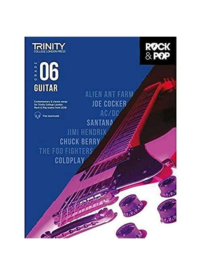 Trinity College London Rock & Pop 2018 Guitar Grade 6 By Various Paperback