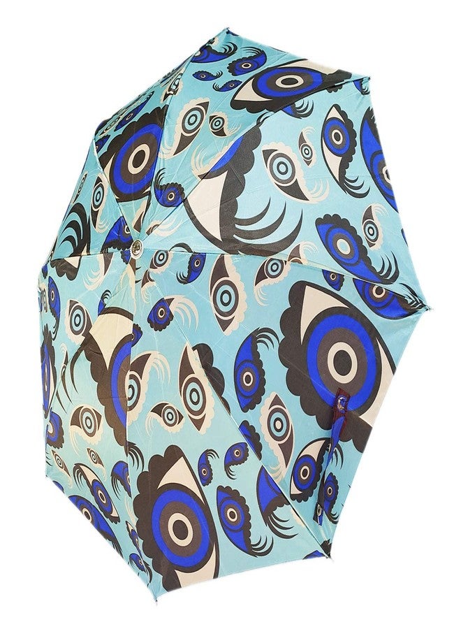 RAINPOPSON 2 Fold Printed Big Size Stylish Umbrella for Women & Men UV Protection Office Umbrella Combo for Girls (Multicolor & Blue Printed) - Set of 2 (UM-220) - Image 5