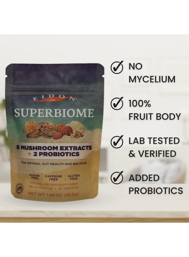 Eidon Ionic Minerals Eidon Superbiome Mushrooms And Probiotics Powder Gut Balance Microbiome Health With Reishi Chaga Lion - Image 5