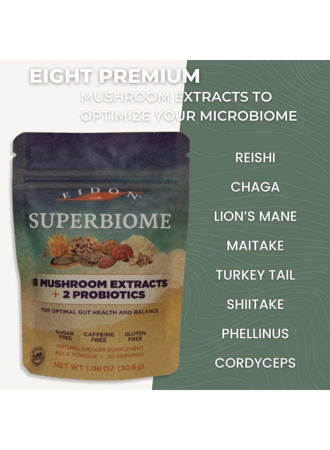 Eidon Ionic Minerals Eidon Superbiome Mushrooms And Probiotics Powder Gut Balance Microbiome Health With Reishi Chaga Lion - Image 4