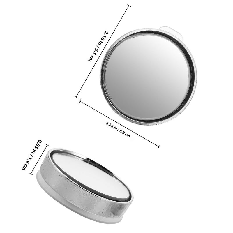 360 Degree Adjustable Wide Angle Blind Spot Mirrors 1 Pair Suction Cup for SUV Truck - Image 3