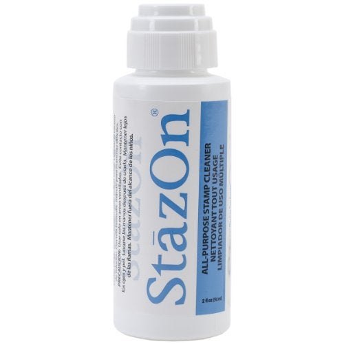Tsukineko StazOn All-Purpose Stamp Cleaner with Dauber-Top, Lightly Lemon Scented , 2 Fluid Ounce Bottle - Image 4