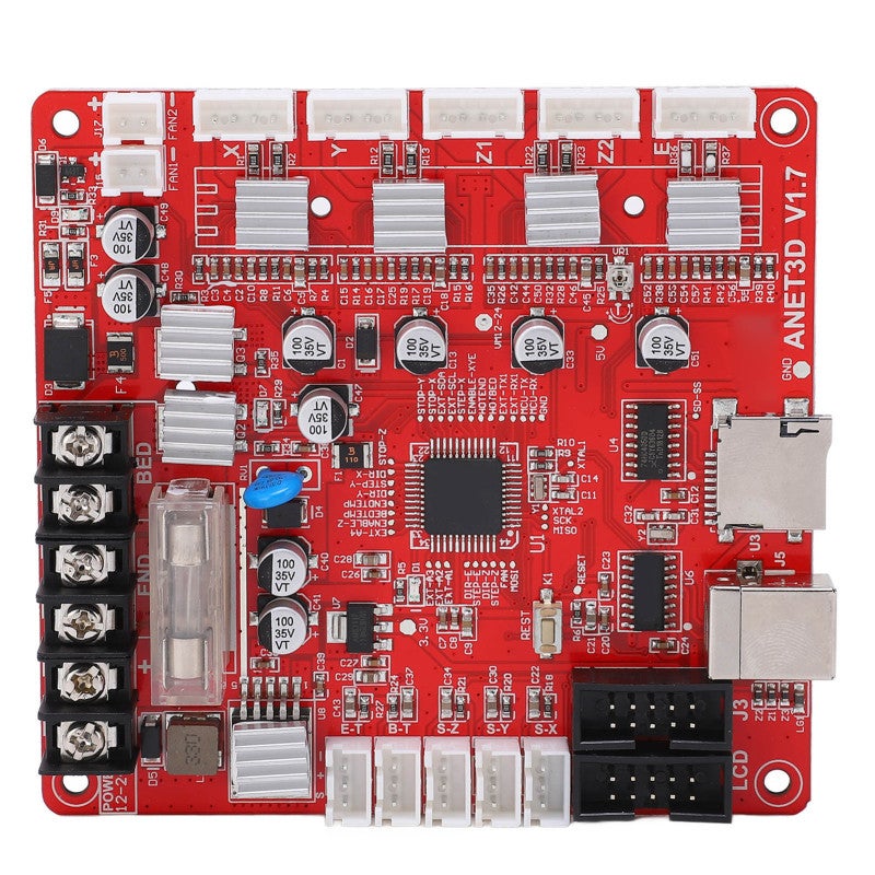 Anet 3D Printer Motherboard 12-24V Input With USB Interface - Reliable High Efficiency Stability 3-Way PWM DC Outputs For 3D Printer DIY Enthusiasts - Image 1