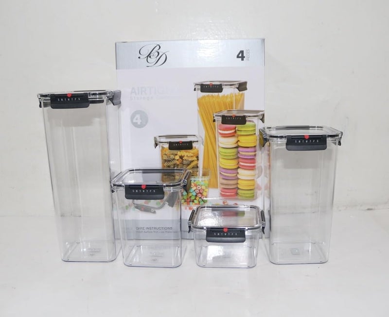 B&D مجموعة حاويات تخزين الطعام محكمة الإغلاق من B&D - 4 قطع