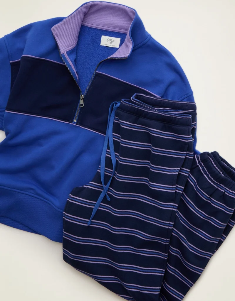 American Eagle  AE Everyday Luxe Quarter Zip Sweatshirt  | Best Price UAE