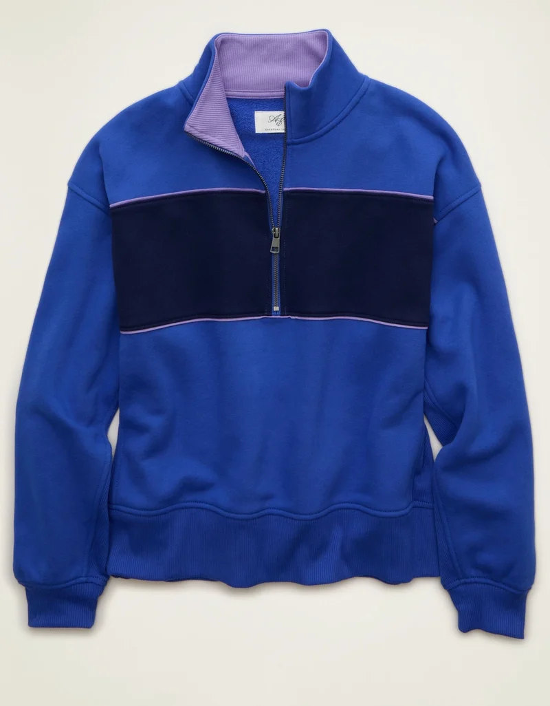 AE Everyday Luxe Quarter Zip Sweatshirt
