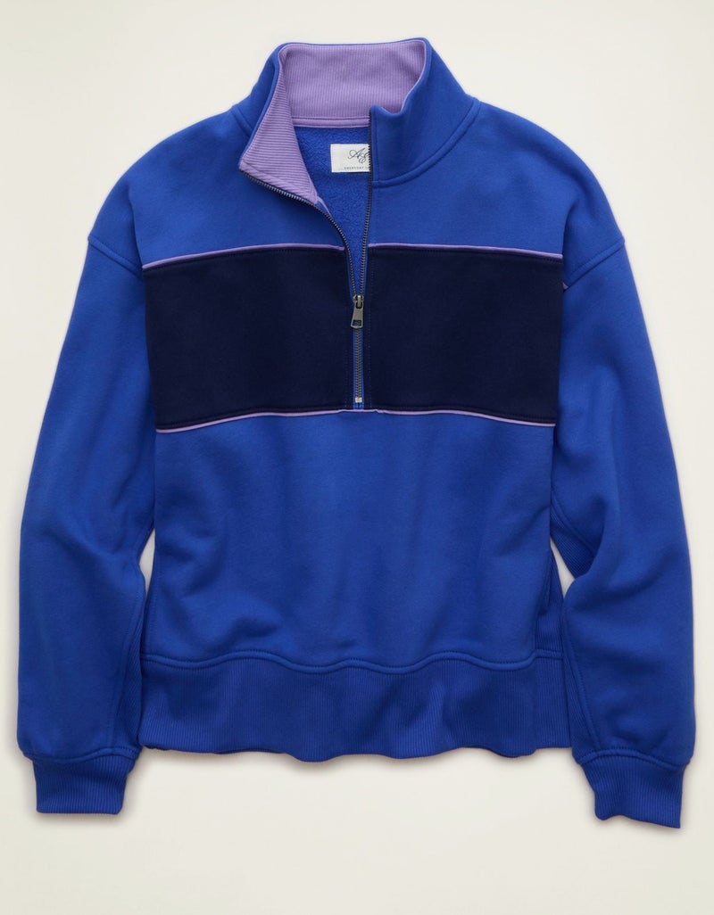 American Eagle AE Everyday Luxe Quarter Zip Sweatshirt - Image 5