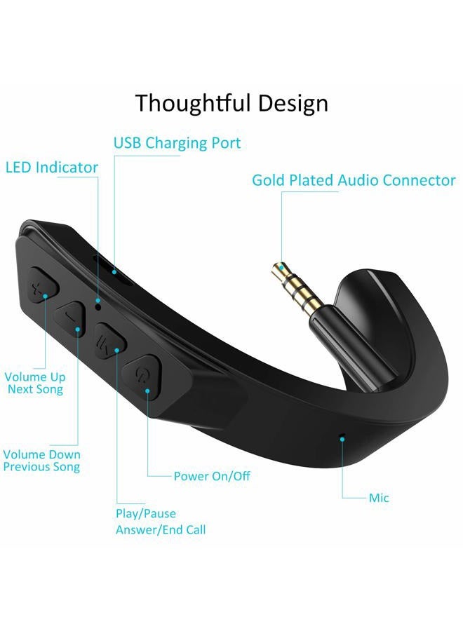 YOCOWOCO Wireless Bluetooth Adapter for Bose QuietComfort QC 25 with Mic/Volume Control, Black - Image 3
