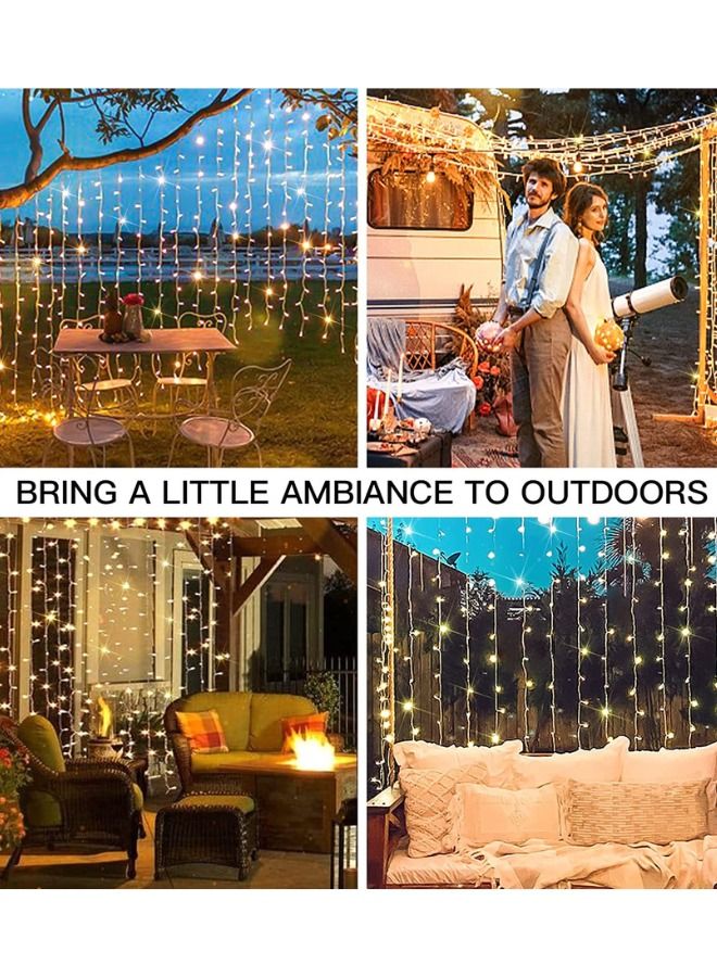ABJ LED String Lights for Bedroom, Waterproof 100 Yellow LED Fairy Lights, String Lights for Indoor Outdoor Use, Fairy String Lights 8 Modes, String LED Lights for Event Lighting and Decor - Image 4