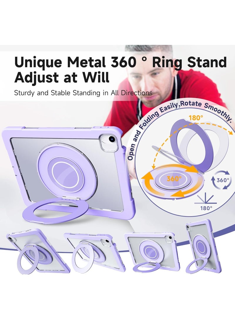 Adjustable Metal Rotating Stand Compatible with iPad Pro 11” 2021 – 360° Swivel Tablet Holder, Sturdy Aluminum Alloy Desktop Dock for Home Office, Compatible with iPad Air/Mini & Other 7-13” Tablets - Image 4