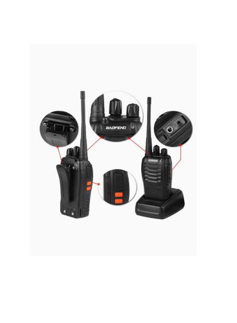Walkie Talkies for Adults Long Range, Baofeng BF-888S Handheld Two Way Radios with Earpiece and Mic, Rechargeable Walkie Talkie with Li-ion Battery and Charger, Wireless Walky Talky (2 pcs)  - Image 2