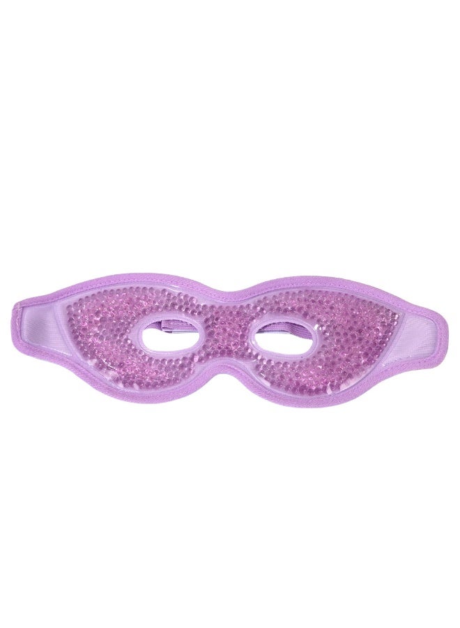 Gel Eye Mask With Holes - Hot Cold Compress Reusable Face Mask for Dry Puffy Eyes Puffiness Dark Circles Headaches Sleeping Stress Relief Skin Care Men Women