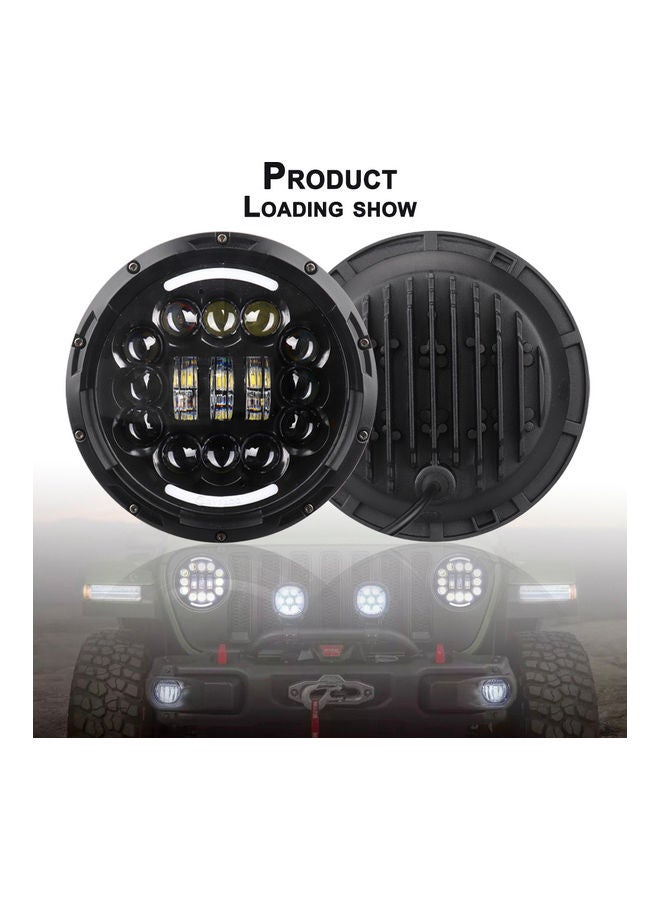 NIBEMINENT 12V/24V Motorcycle Car Headlight Round LED Driving Lamp - Image 1