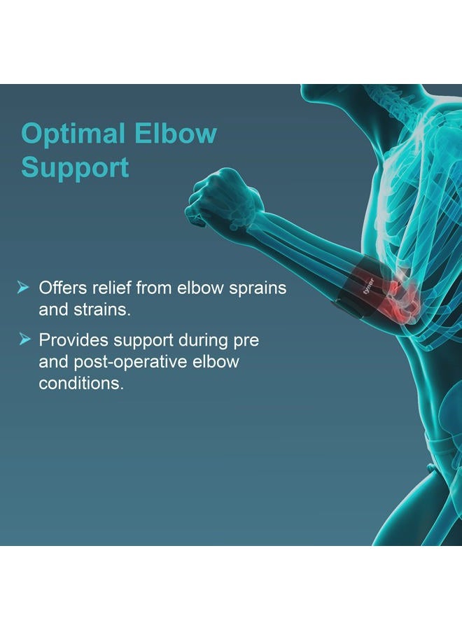 Tynor دعم كوع التنس للرجال والنساء، حزام كوع قابل للتعديل لتخفيف الألم مع وسادة ضغط، لفافة ذراع كوع لرفع الأثقال، التهاب الأوتار، حزام ذراع كبير، 1 وحدة - Image 2