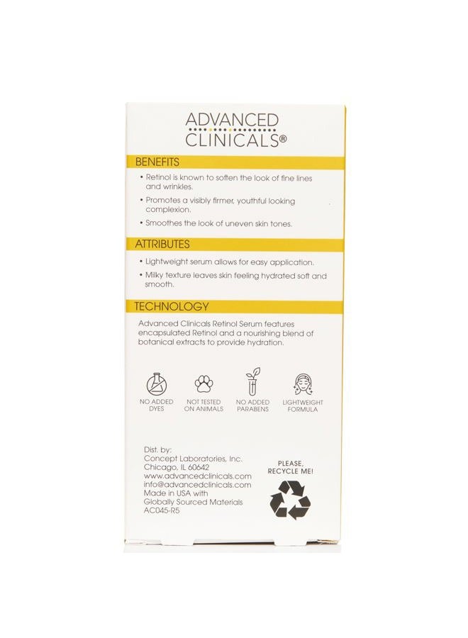 Advanced Clinicals Retinol Serum For Face, Firming Collagen Serum, Vitamin C Serum Skincare Set, 1.75 Fl Oz, 3pc Set - Image 2