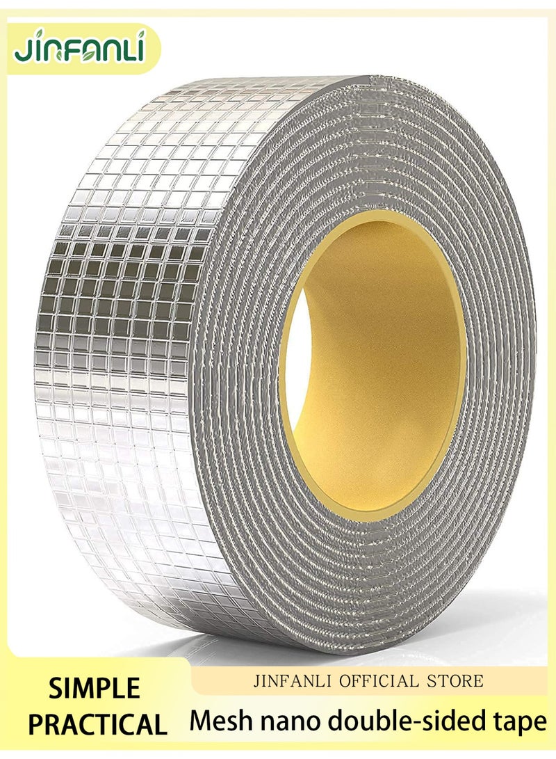 JINFANLI Leak Repair Waterproof Tape for Pipe Leaks Roof Waterproof Tape Leakage Solution Aluminum Foil Tape Waterproof Tape Sealing Butyl Rubber Tape Surface Cracks, Room Dexoration，Pipe Breaks (5cmx5m) - Image 1