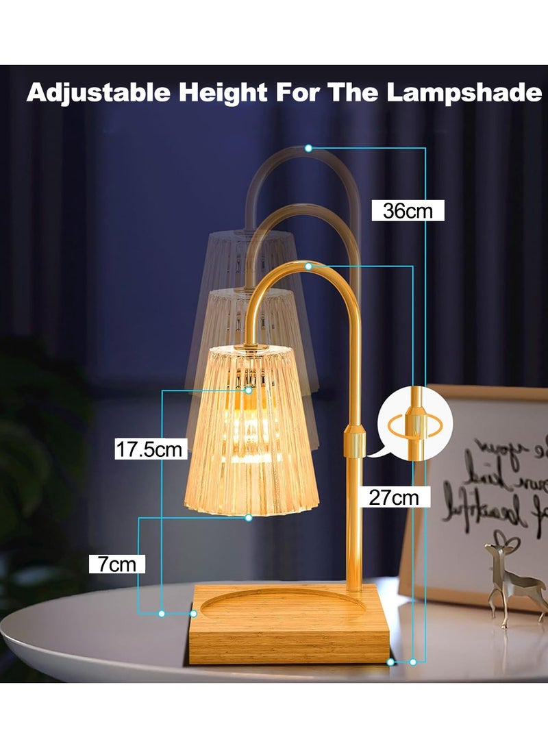 Vintage Candle Warmer Lamp - Equipped with 2 Bulbs, Controller, Dimmable,Suitable for Warming Jar Candles and Wax Melts - Image 4