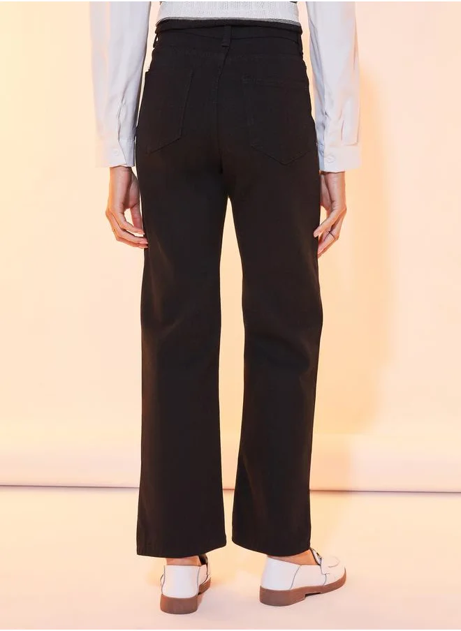 Take Two Basic Stretch Broad Waistband Leggings