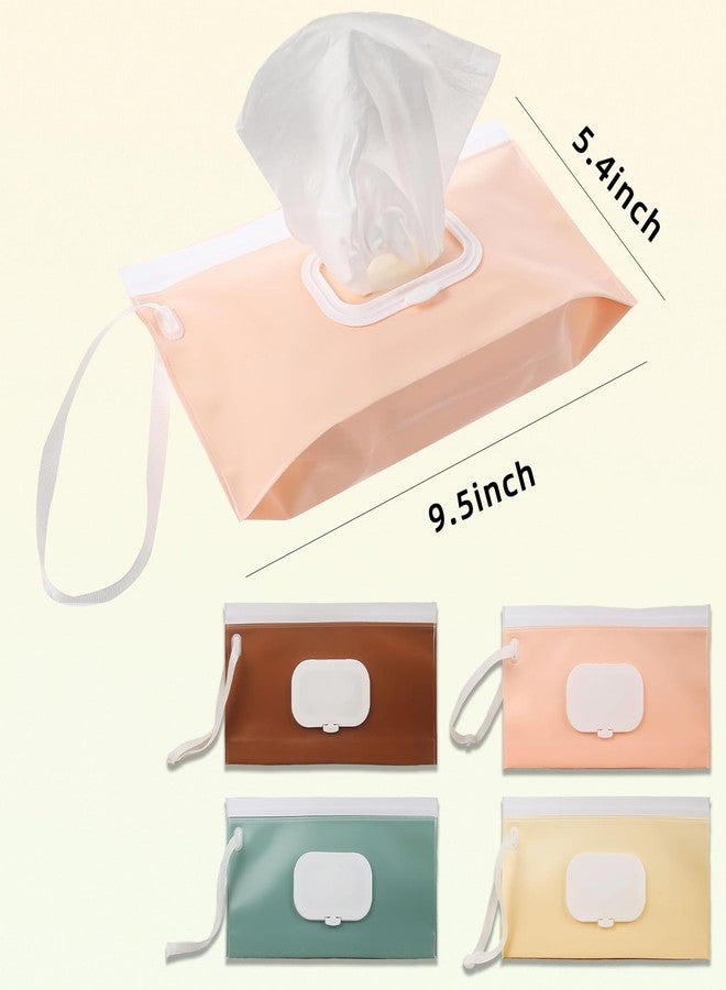 DOSAKEIKO 4 PCS Wipes Dispenser with Refillable Baby Wipes Dispenser Ideal for Travel Travel Wipes Case Keeps Wipes Moist and Sealed Perfect for Diaper Bags and Everyday Use - Image 3