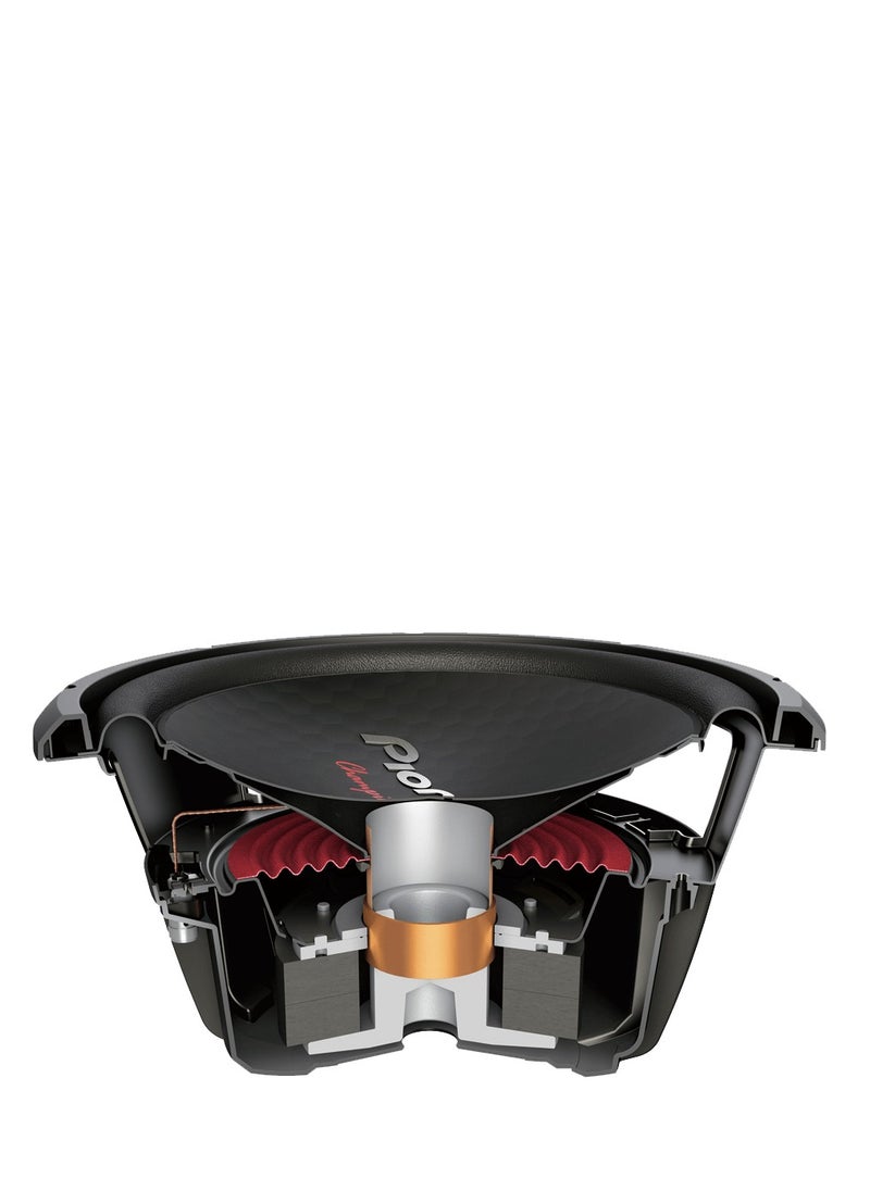 Pioneer Original 12" TS-W312S4 1600W 30cm 500 RMS 4 Ohm 20Hz to 1.6 kHz 2,540g High Power Processing Weight High Endurance Deeper Bass and Higher Heavy Body  - Image 3