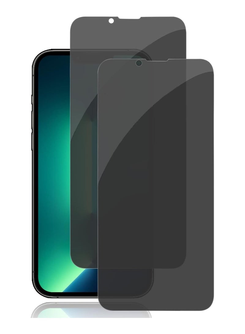 Denx Privacy Screen Protector for iPhone 14 [6.1 Inch] Anti Spy Private Tempered Glass Anti-Scratch Case Friendly - Image 1