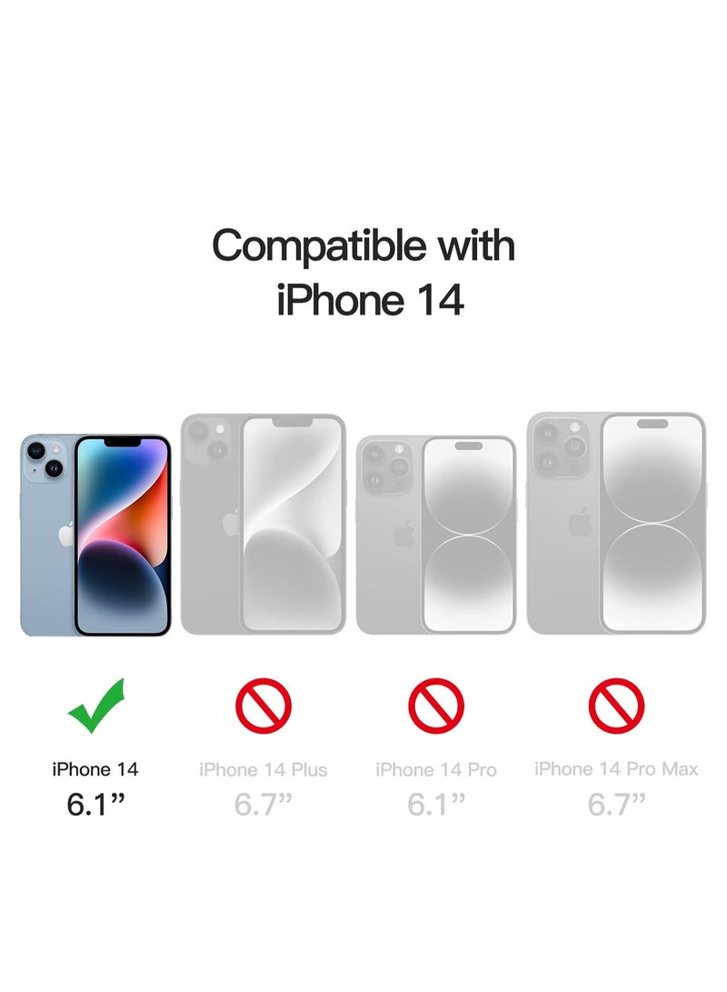 Denx Privacy Screen Protector for iPhone 14 [6.1 Inch] Anti Spy Private Tempered Glass Anti-Scratch Case Friendly - Image 3