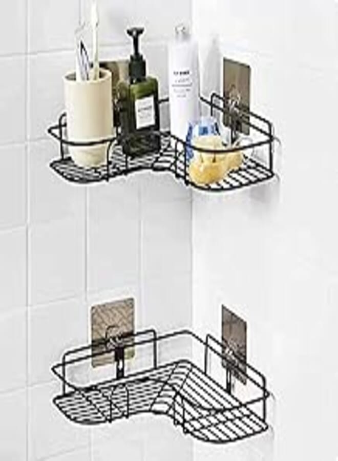 Vruta Wall Mounted Shower Storage Corner Shelf Holder Stainless Steel Wall Hanging Shelves