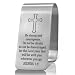 XQLZY Be Strong and Courageous Do Not Be Afraid Engraved Stainless Steel Car Visor Clip Travels Visor Car Accessories Inspirational Safes Driving Reminder Clip Gifts for Family Friend Driver - Image 2