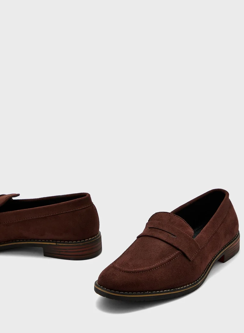Robert Wood Faux Suede Casual Slip Ons
