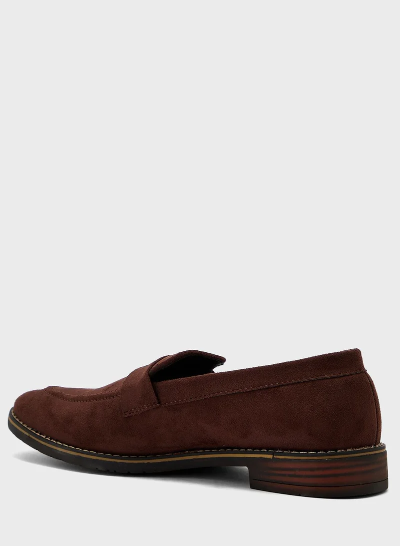 Robert Wood Faux Suede Casual Slip Ons