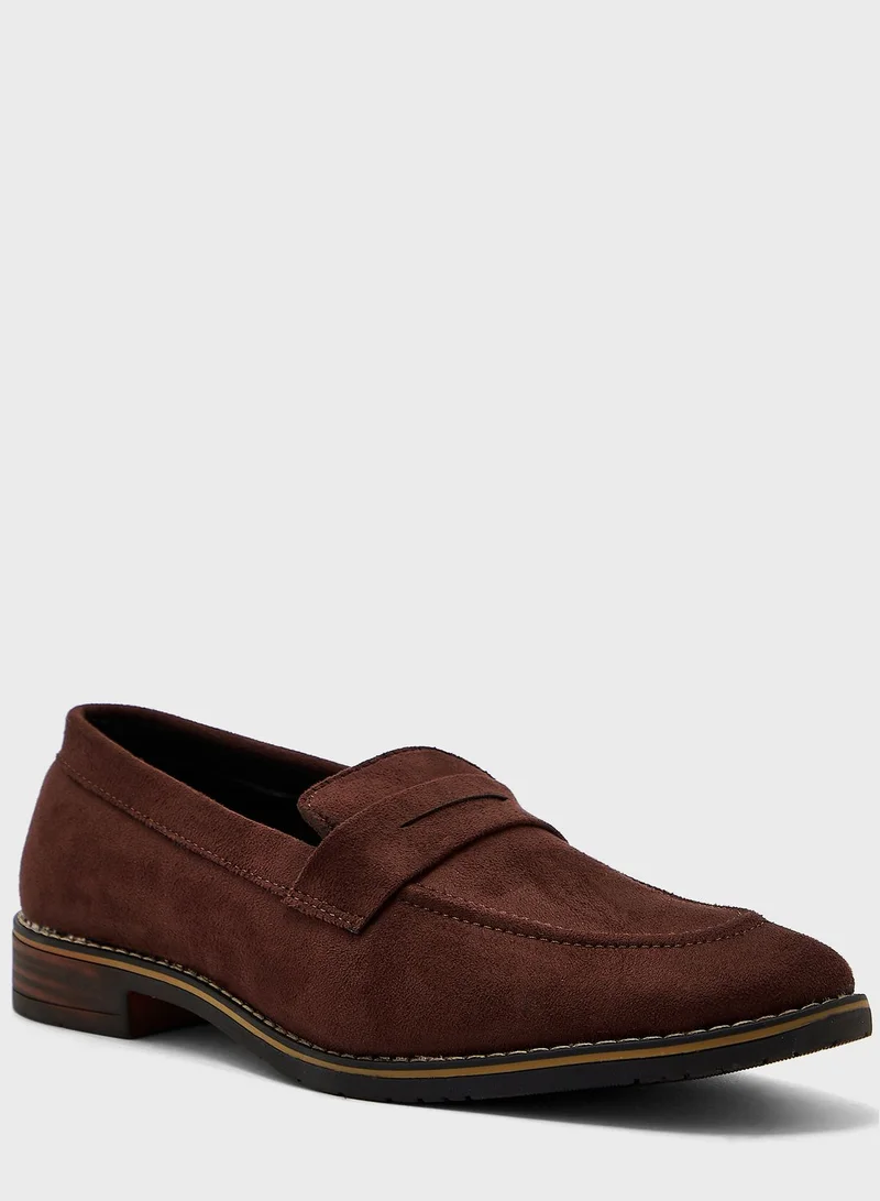 Robert Wood Faux Suede Casual Slip Ons