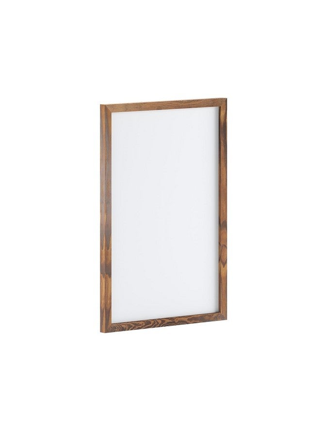 Flash Furniture Bristol Wall Mount White Board, Included Dry Erase Marker, 4 Magnets, Eraser, Commercial Grade For Home Or Business, 20" X 30", Torched Brown  - Image 1