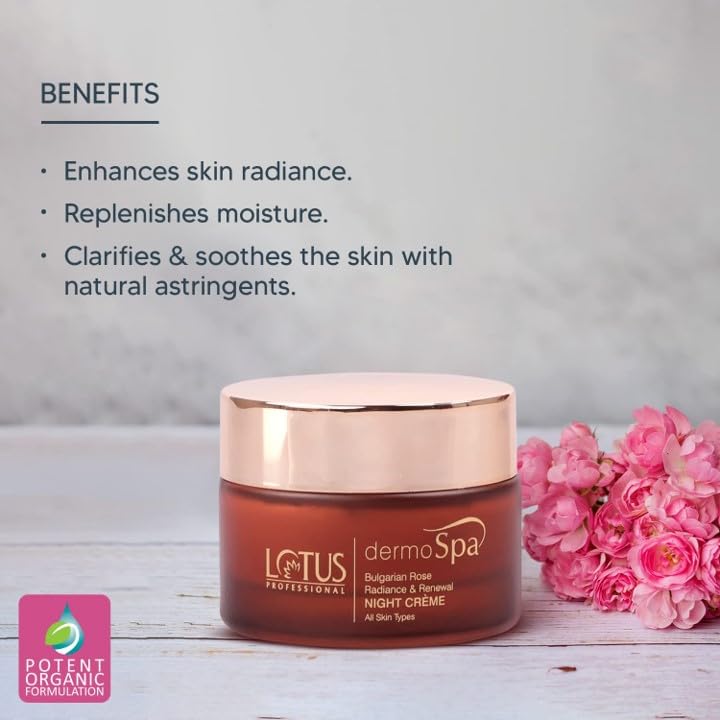 Lotus Professional Lotus Professional DermoSpa Bulgarian Rose Day Cream_50g  Night Cream_50g  Face Wash_80g  Set of 3 - Image 4