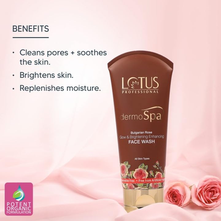 Lotus Professional Lotus Professional DermoSpa Bulgarian Rose Day Cream_50g  Night Cream_50g  Face Wash_80g  Set of 3 - Image 3