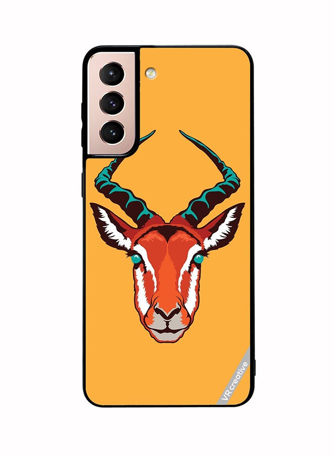 VR CREATIVE Protective Case Cover For Samsung Galaxy S21 5G Arabian Oryx Design Multicolour - Image 1