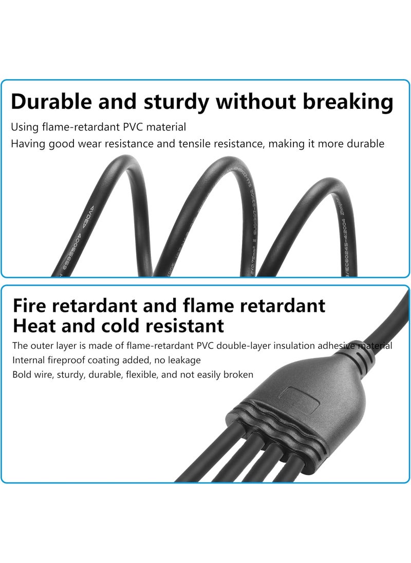 SinLoon SinLoon 2 Wire 1 to 4 Splitter Pigtail Cable Outdoor LED Connector Splitter 17AWG Pretinned Pigtail Extension Cable for IndoorOutdoor LED Strip Lights70cm275inch 1 to 4 Pigtail  - Image 3