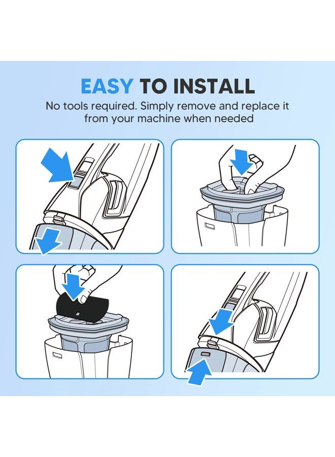 Funmit 2284W 2390A Vacuum Replacement Filter for Bi-ssell Pet Hair Eraser Filter Hand Vacuum 2390 2389 2579, Compared to Part # 1614212 1614203 1614204 (4 Mesh Filter and 8 Foam Filter) - Image 3