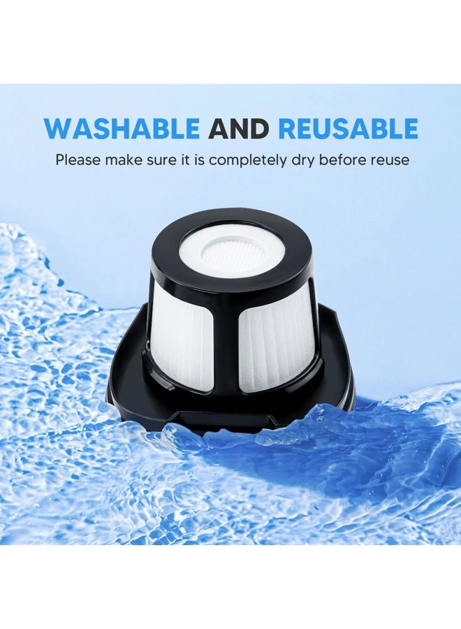 Funmit 2284W 2390A Vacuum Replacement Filter for Bi-ssell Pet Hair Eraser Filter Hand Vacuum 2390 2389 2579, Compared to Part # 1614212 1614203 1614204 (4 Mesh Filter and 8 Foam Filter) - Image 2
