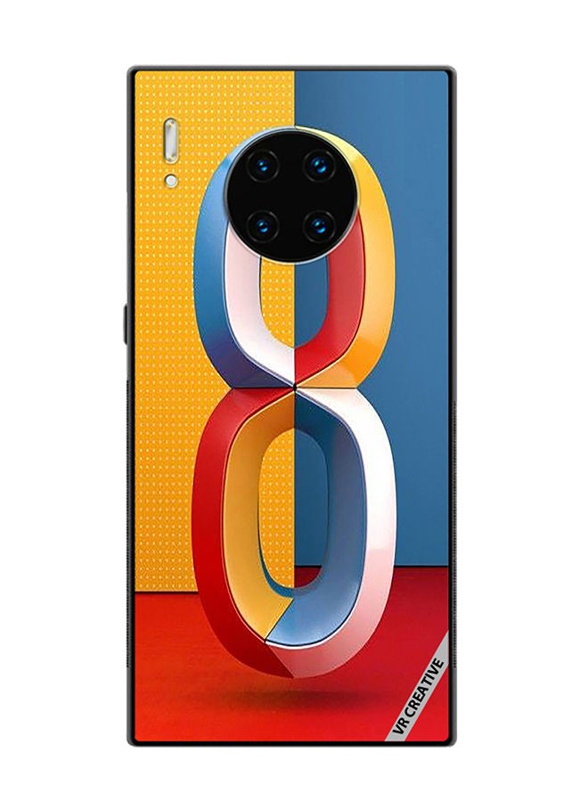 VR CREATIVE Protective Case Cover For Huawei Mate 30 Pro Number 8 Design Multicolour - Image 1