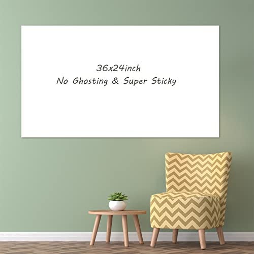 Nortix White Board Wallpaper, Whiteboard Contact Paper, 36" x 24" Super Sticky Whiteboard Sticker Wall Decal on Wall, Table, Doors, No Ghosting,1 Piece (2x3ft) - Image 1