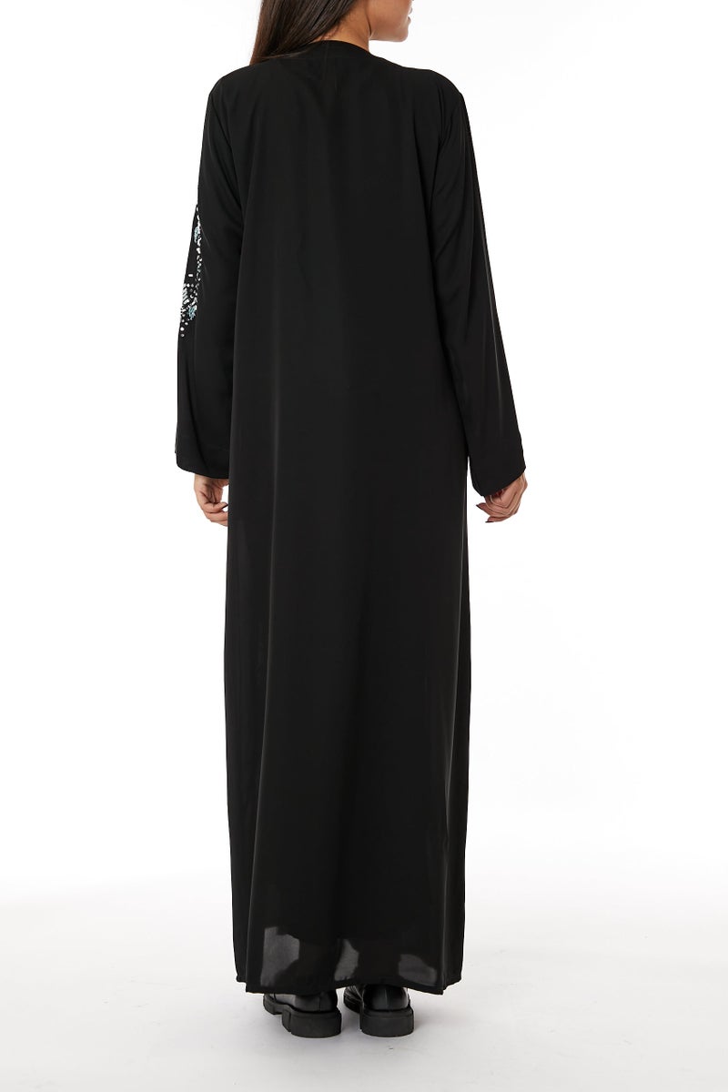 مويستريت عباءة بأكمام واسعة مطرزة - Image 2