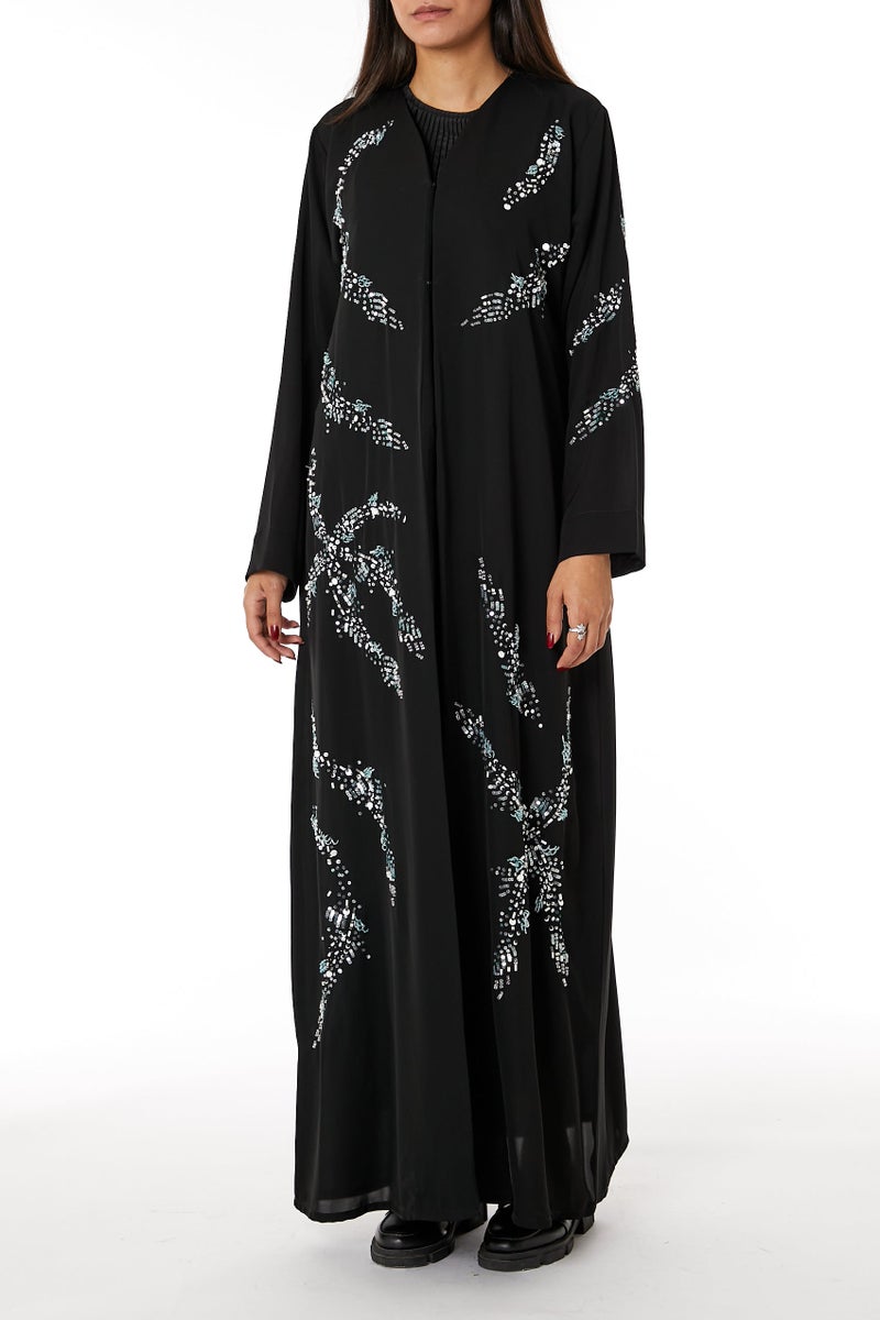 مويستريت عباءة بأكمام واسعة مطرزة - Image 4