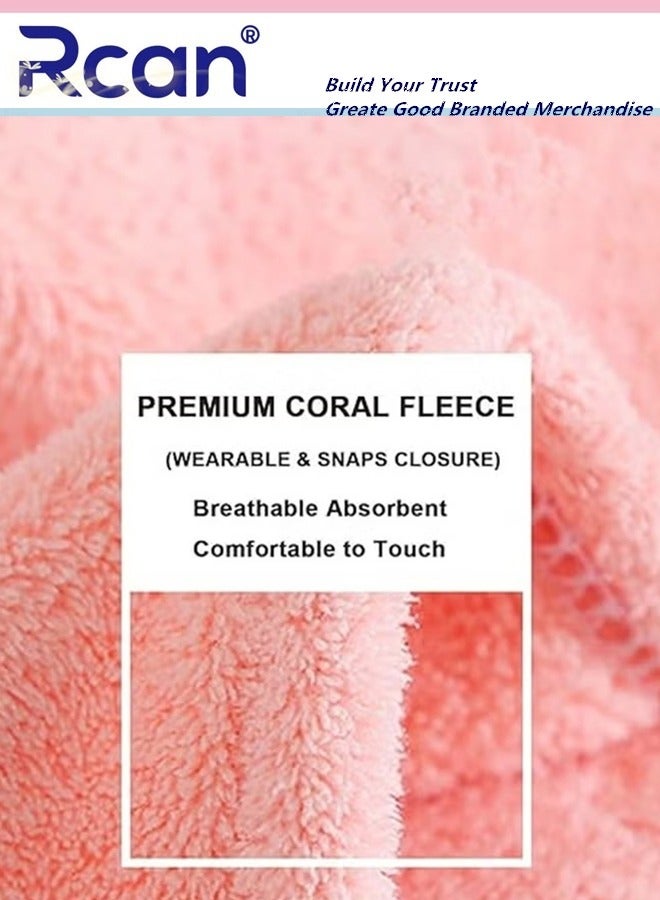 Rcan Off Shoulder Wearable Bath Towel Wrap Women Oversized Water Absorbent Bathroom Towel Bathing Shower Cover Up Tube Dress Beach Spa Gym Bathrobes Slip Dress 135 x 100 CM - Image 3
