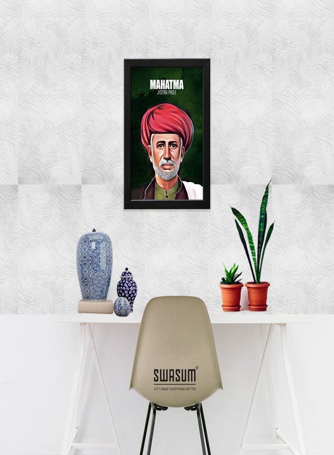 SWASUM Mahatma Jyotiba Phule Motivational and Inspirational Quote Poster with Frame, (WF-31) Wall Décor (13.5X10.5, INCH), Framed, Pack of 01 - Image 2