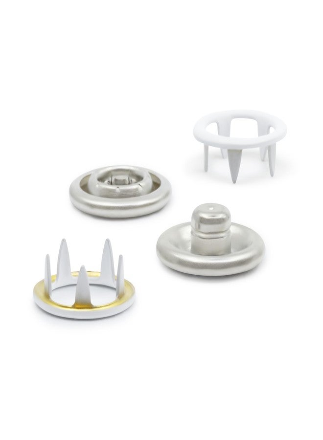 Dritz 16-9 Snap Fasteners, White, Size 16 (7/16-Inch) 7-Count - Image 3