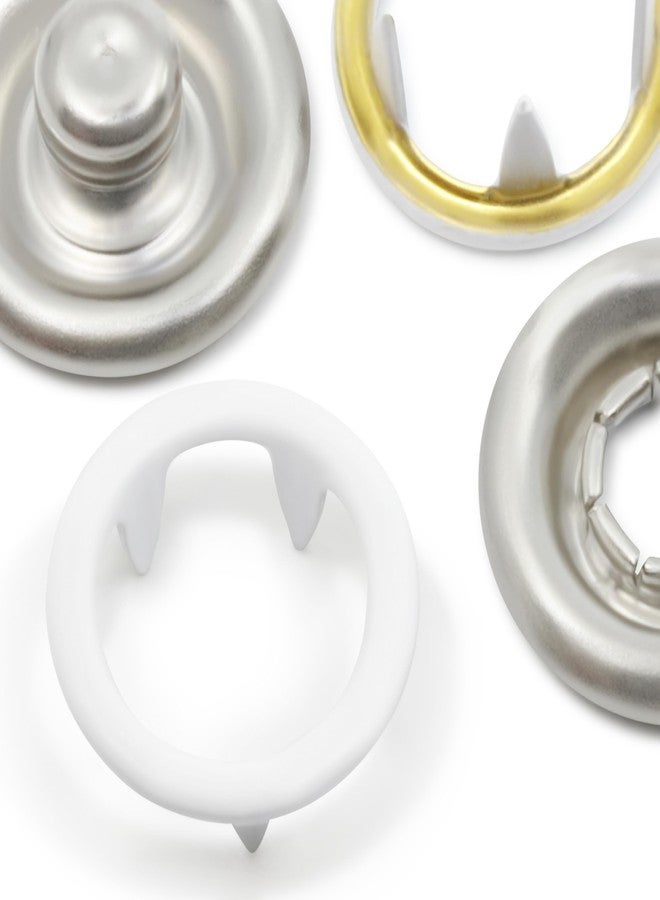 Dritz 16-9 Snap Fasteners, White, Size 16 (7/16-Inch) 7-Count - Image 2