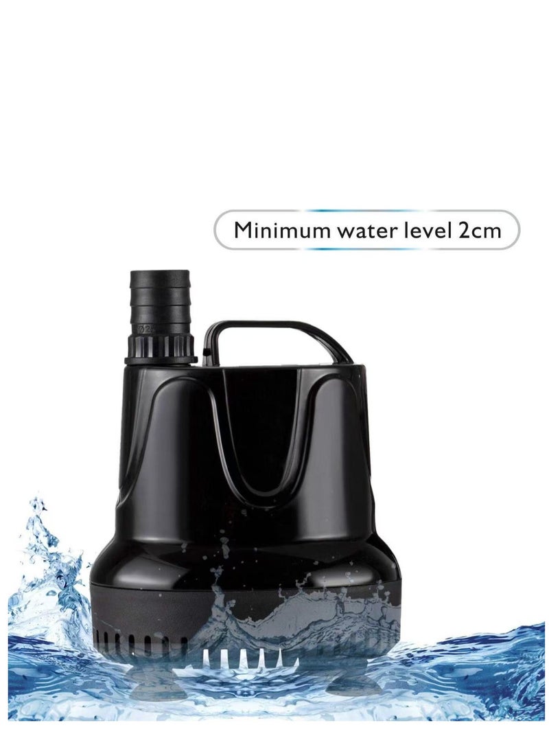YOKA YOKA Submersible Water Pump, 1500L/H 40W Ultra-Quiet Fountain Water Pump, Bottom Pumping Aquarium Pump with 48 Hours Anti Dry Burning, 3m High Lift and 3 Nozzles for Fish Tank Pond Pool Garden  - Image 4